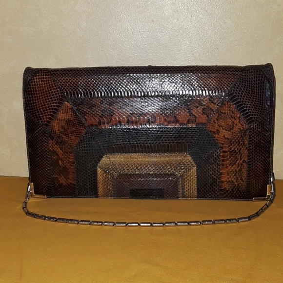 Chic de Paris Vintage Snakeskin Bag - Picture 1 of 8